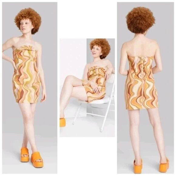 Wild Fable strapless, Tube Bodycon Dress come with the spaghetti straps. - Picture 1 of 4
